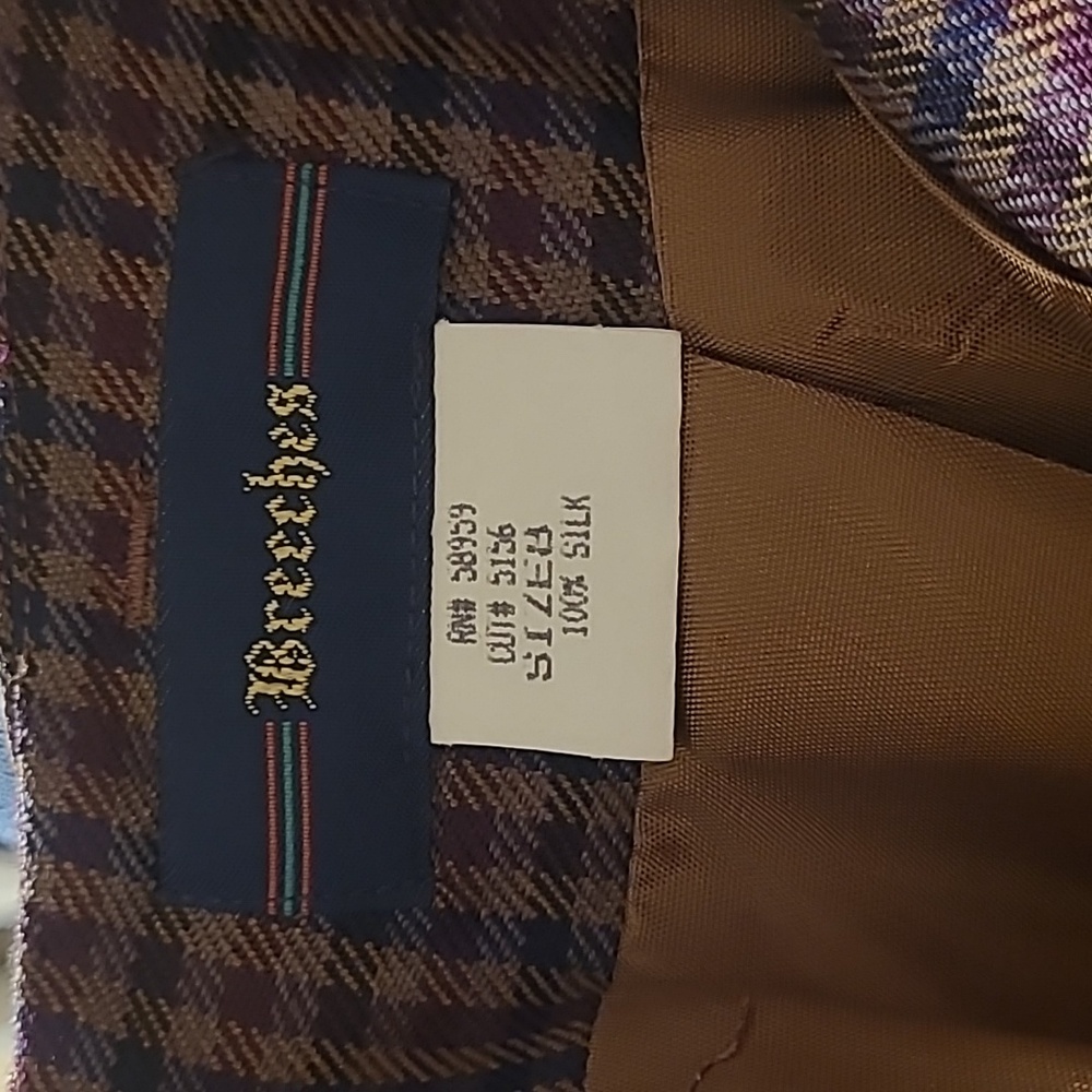 Silk Plaid Midi Skirt in Plum and Olive - Picture 2 of 9